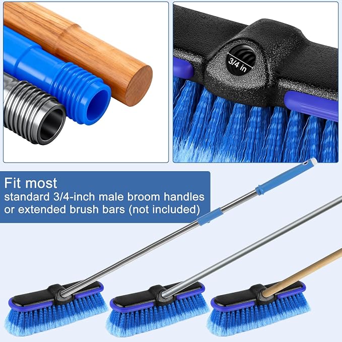 Car Wash Brush Head with Soft Bristle 10 Inch, Car Cleaning Brush with - Image 5