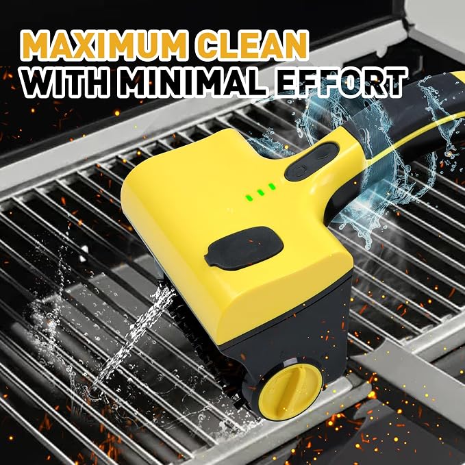 Power Grill Cleaner with Dual Brushes & Water Spray - Image 6