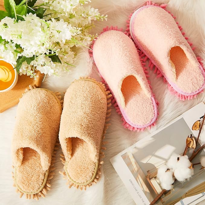 Gerrii 4 Pair Microfiber Cleaning Mop Slippers - Image 6
