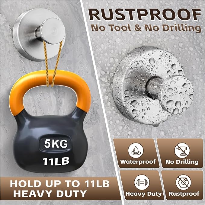 Reusable Heavy Duty Suction Cup Hooks - Image 2