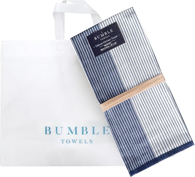 Premium Kitchen Towels | Large Cotton Dish Towels | Flat & Terry Highly - Image 5