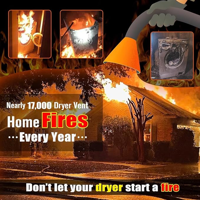 Sealegend 2 Pieces Upgraded Dryer Vent Cleaner Kit - Image 7