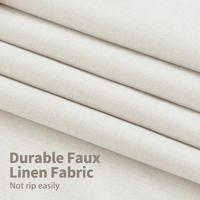 YoungsTex Linen Blackout Curtains 63 Inch Length - Image 5