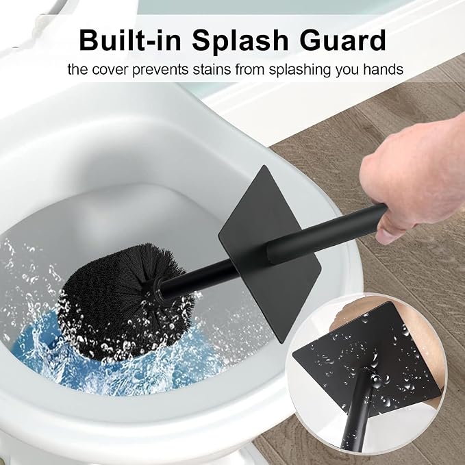 Toilet Brush and Holder Set for Bathroom, Stylish and Durable Cleaning Tool - Image 4
