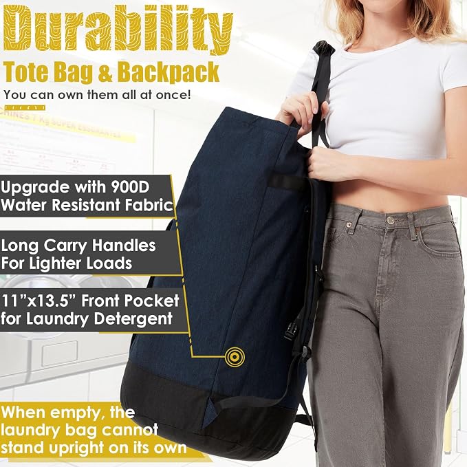 Laundry Backpack Bag 115L, Heavy Duty Laundry Bags - Image 2