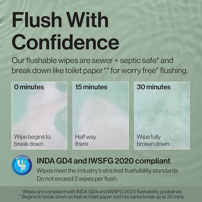 The Honest Company Hypoallergenic Flushable Wipes - Image 4