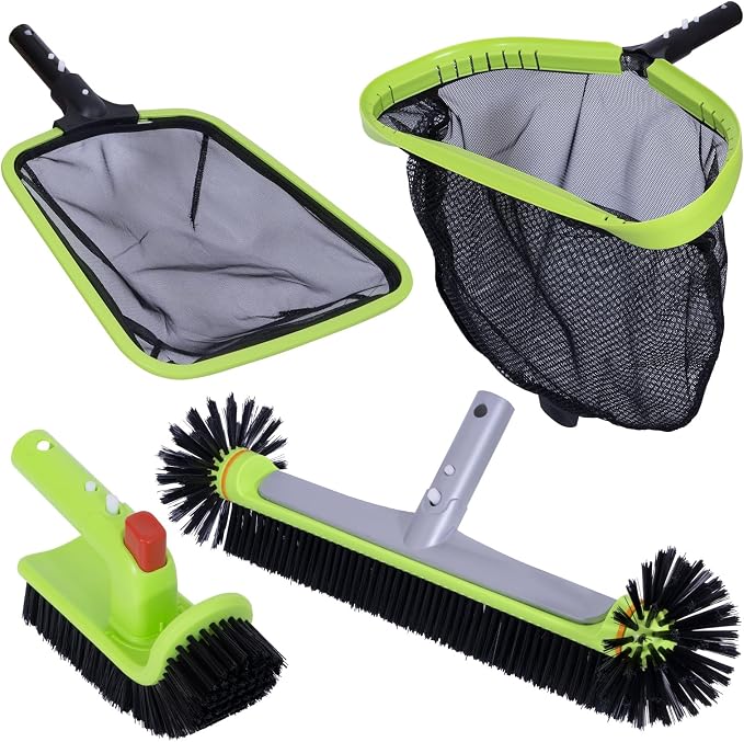 Sepetrel Deluxe Swimming Pool Cleaning Kit Including Professional Leaf Skimmer by Sepetrel