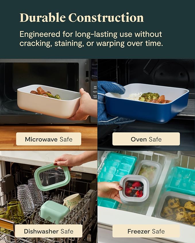 Caraway 25pc Glass Food Storage Set - Image 4