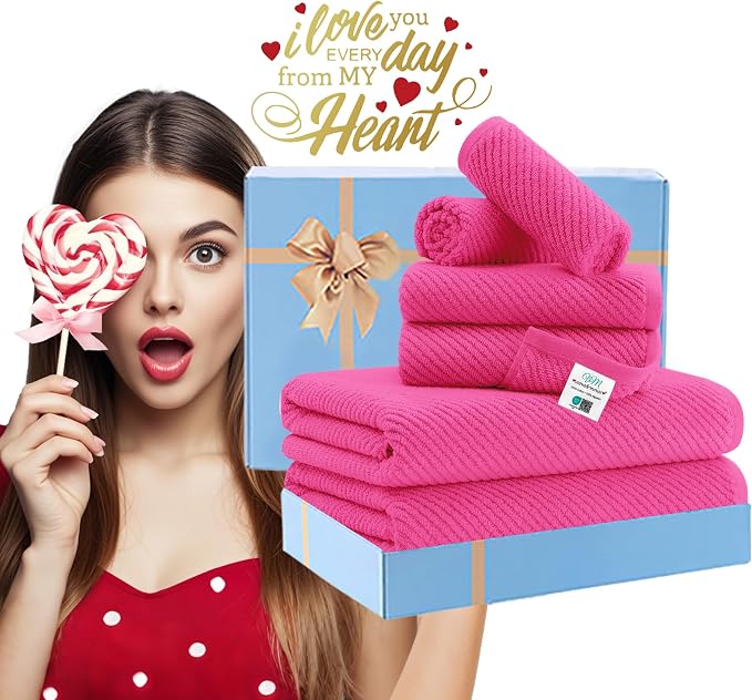Hot Pink Towels - Image 6