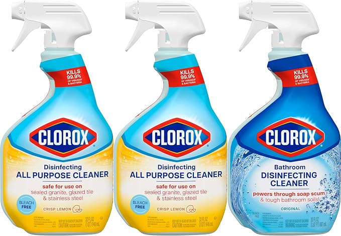 Clorox Disinfecting All-Purpose Cleaner 32 Oz and Disinfecting Bathroom Cleaner - Image 11