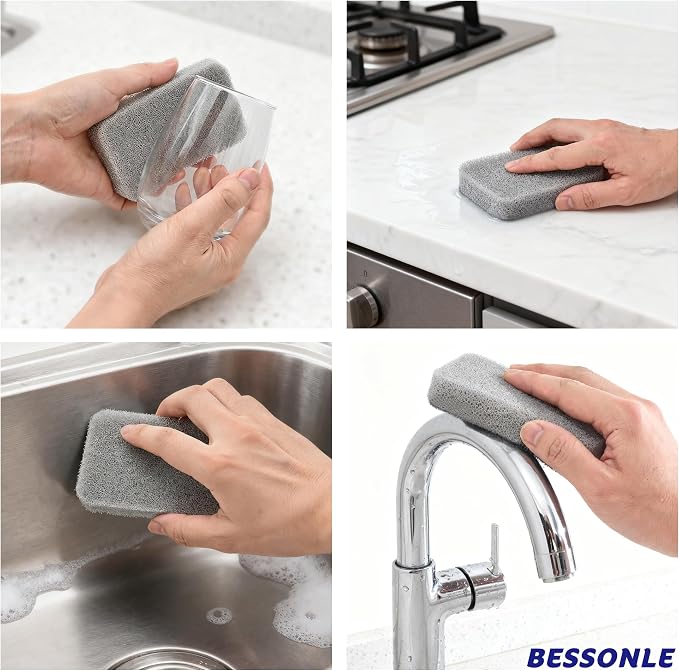8 Pack Silicone Scrubbing Sponges, Heavy-Duty, Non-Scratch Kitchen Sponges - Image 6