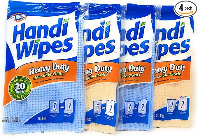 Handi Wipes Heavy Duty Reusable Cloths, Color May Vary by Handi+Wipes
