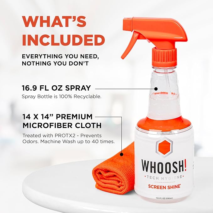 WHOOSH! Screen Shine Pro 16.9 fl oz Refillable Screen Cleaner - Image 2