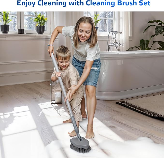 DSV Standard Tile Tub Scrubber Brush Shower Scrubber - Image 7