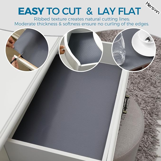 Shelf Liners 20 in x 20 ft EVA Drawer Mats, Non-Adhesive Cupboard Pad, Kitchen - Image 5