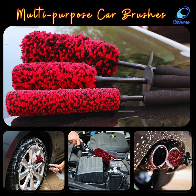 Premium Microfiber Wheel Cleaner Brush | Soft Non-Metallic Rim Cleaner Brush - Image 6