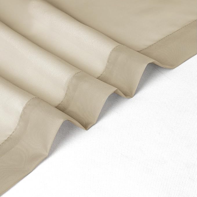 Chyhomenyc Sheer Taupe Valances - Image 9