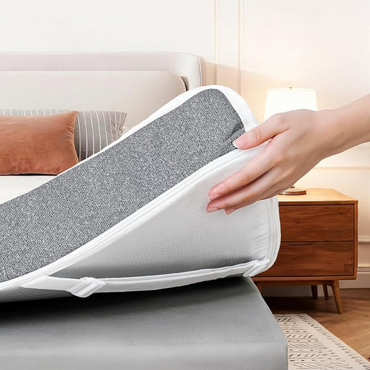 Cooling Mattress Topper Twin Size 3 Inch, Cooling Gel & Bamboo Charcoal Memory Foam Mattress Topper for Back Pain Relief, Firm Dual-Layer Foam Bed Pad with Removable Cover College Dorm