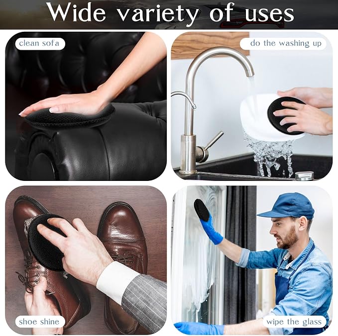 Tanlade 50 Pcs Car Detailing Microfiber Applicator Pad Wax Applicator Wash - Image 3