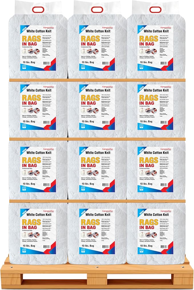 Premium White T-Shirt Cleaning Rags – White Cotton Rag - Image 2
