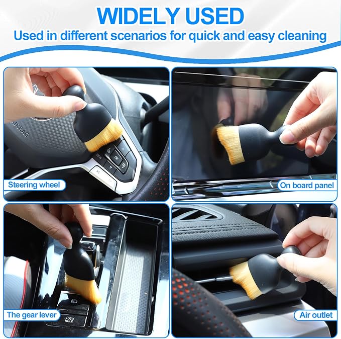 IPELY 6 Pack Car Cleaning Supplies – Car Duster Interior & Brush Interior & - Image 4