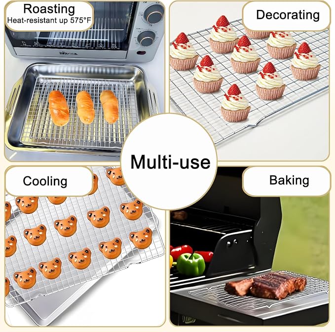 Cleaning Brush Included Cooling Rack - Image 4