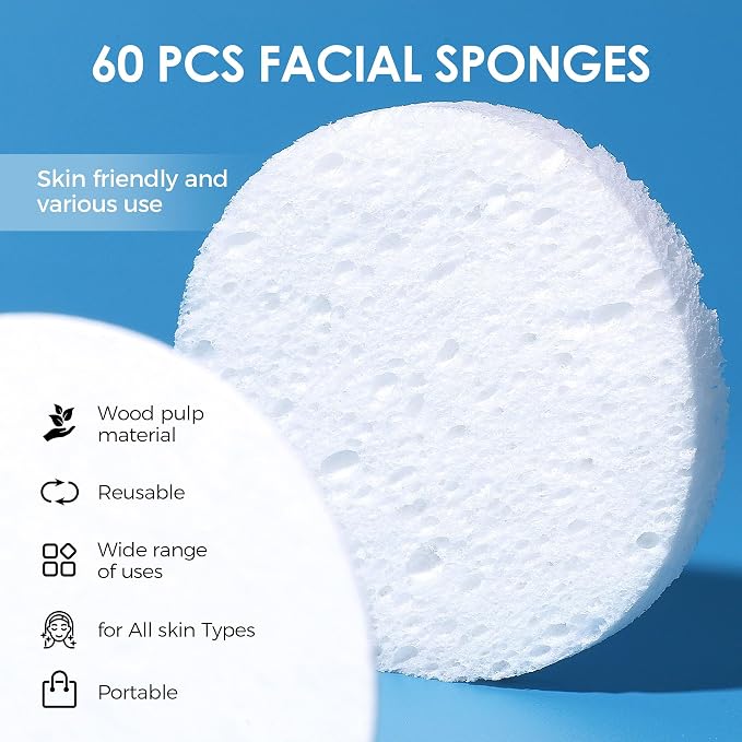 60-Count Compressed Face Sponges - Image 6