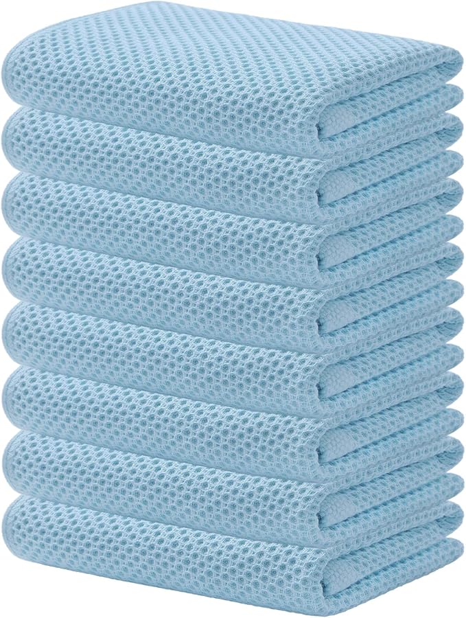 Kitinjoy 100% Cotton Waffle Weave Kitchen Hand Towels by Kitinjoy