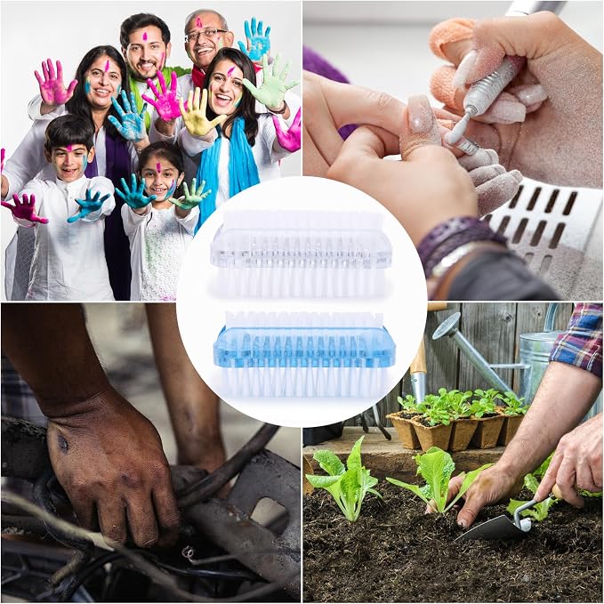 Nail Cleaning Brushes Plastic for Fingernails 2-Sided Non-Slip Nail Brushes 4 - Image 6