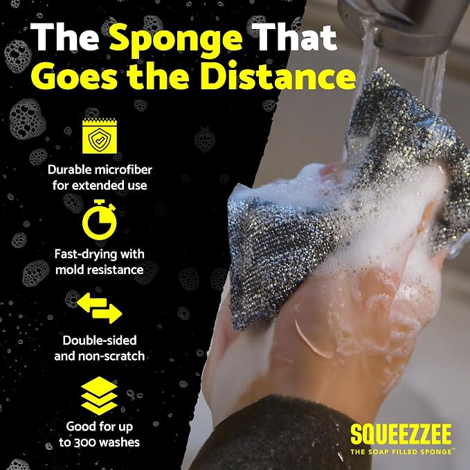 Squeezzee Soap Filled Scrubber Sponges - Image 5