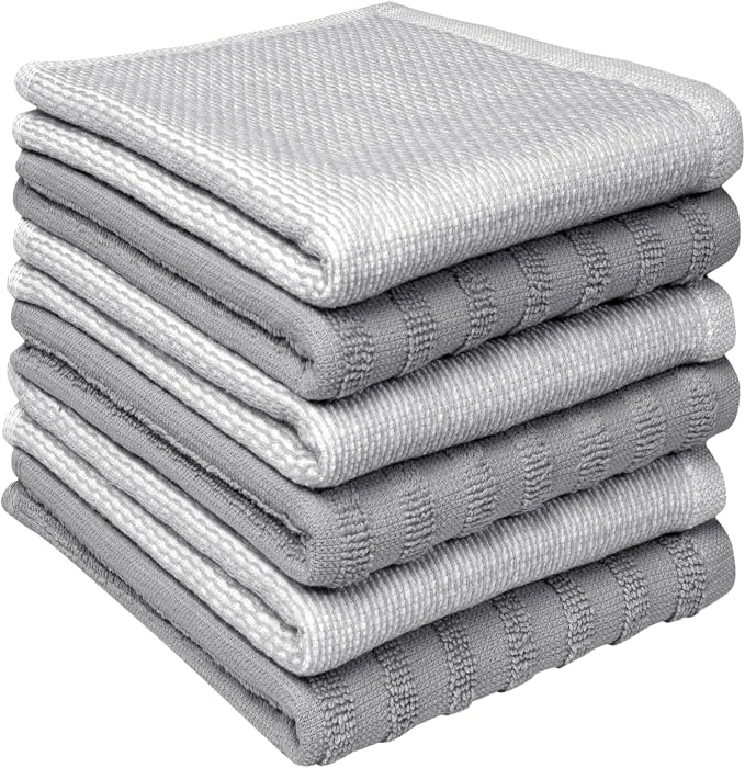Bumble Premium Dish Cloths 13"x13" | 100% Natural Ring Spun Cotton | 400 GSM | by BumbleTowels