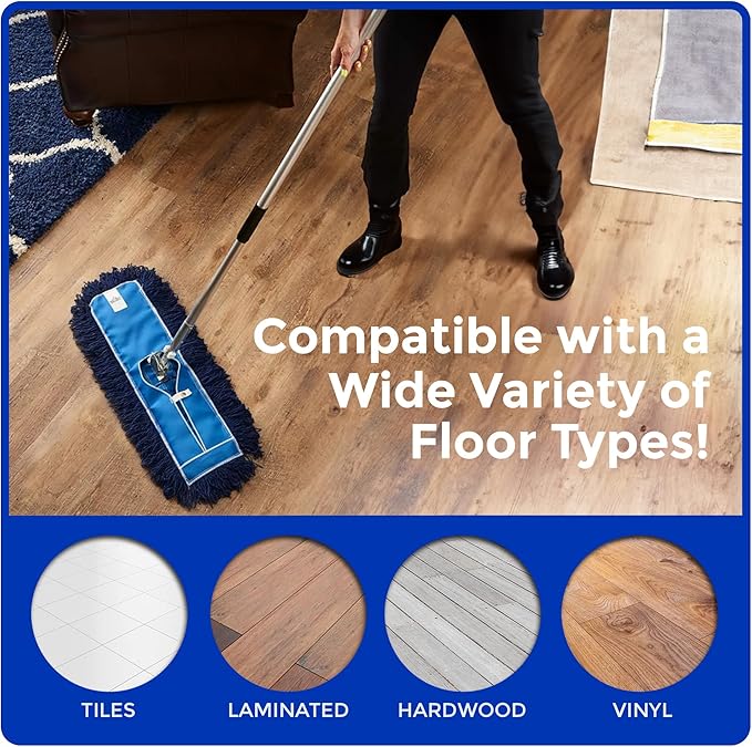 Nine Forty 2-Pack 18-Inch Premium Nylon Dust Mop Replacement Head - Image 6