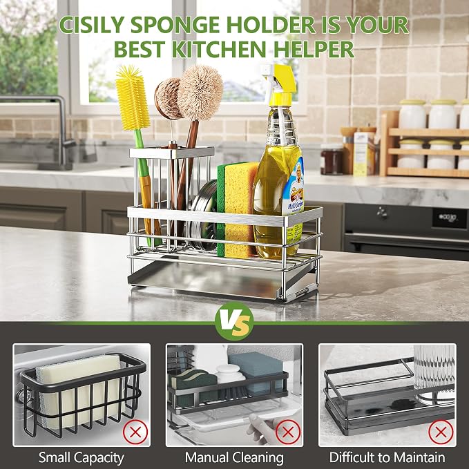 Cisily Sink Caddy Sponge Holder - Image 2