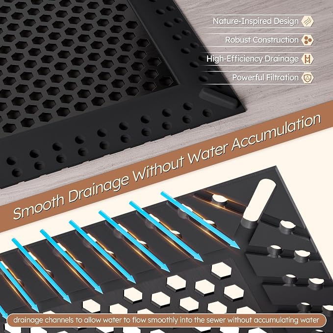 Not Moving Shower Drain Hair Catcher, Effective Hair Catcher Shower Drain - Image 4