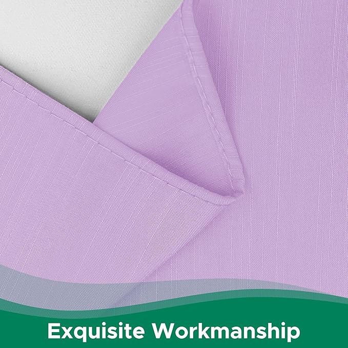 Biscaynebay Wrap Around Bed Skirts with Adjustable Belts for Queen Beds 15" Drop, Violet Elastic Dust Ruffles Silky Luxrious Fabric Machine Washable