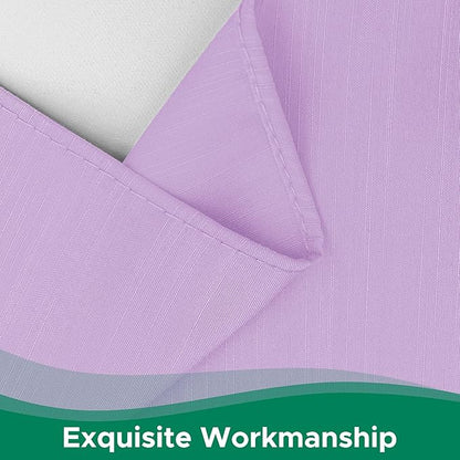 Biscaynebay Wrap Around Bed Skirts with Adjustable Belts for Queen Beds 15" Drop, Violet Elastic Dust Ruffles Silky Luxrious Fabric Machine Washable