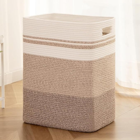 OIAHOMY Rectangle Laundry Basket, Large Laundry Hamper by MasterofSpaceOptimization