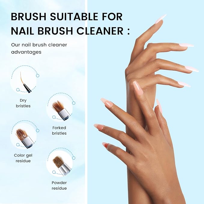 Nail Brush Cleaner 120ml Acrylic Brush Cleaner Efficient Nail Cleaner - Image 5