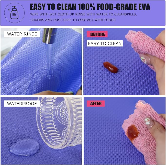 24Pcs Refrigerator Liners, Washable Fridge Liner Mats Covers Pads - Image 4