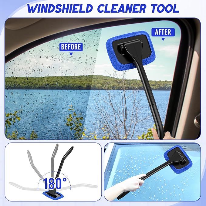16 Pcs Windshield Cleaner Tool, Car Cleaning Kit - Image 3