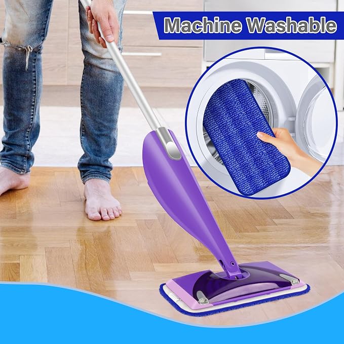 Reusable Mop Pads for Swiffer WetJet, Wet Pads Refills for 12'' Spray Mop - Image 4