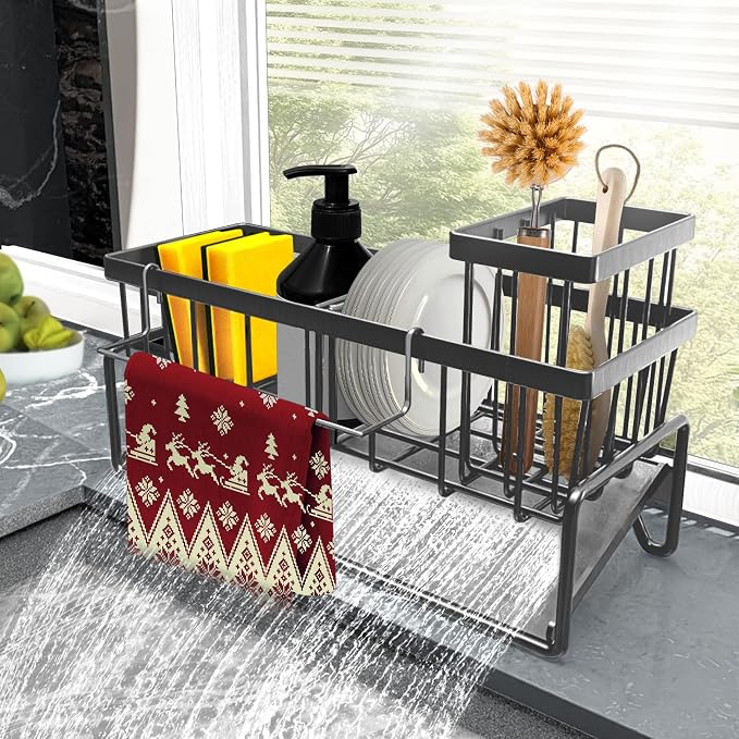 Sponge Holder for Kitchen Sink Caddy，Sink Caddy Organizer by Unknown