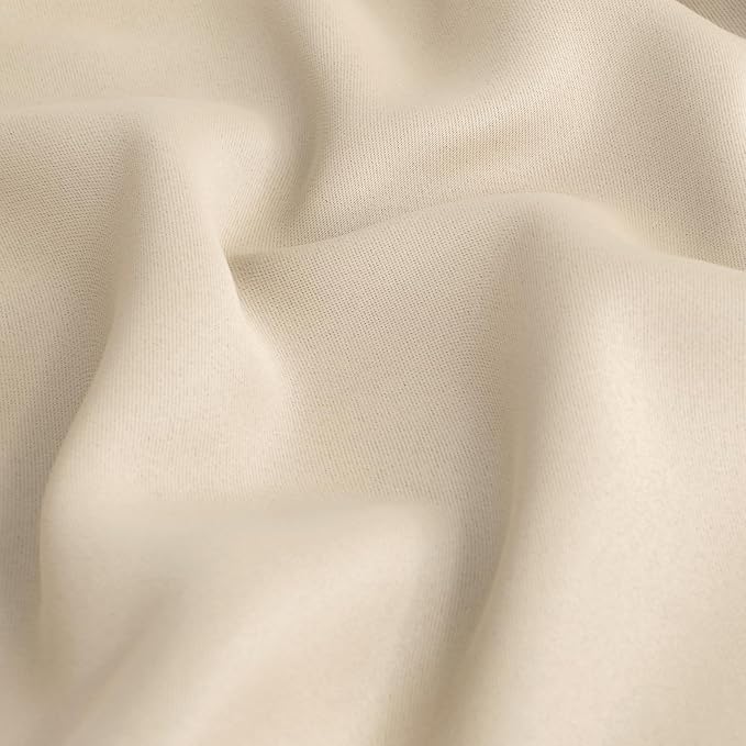 BGment Champagne Blackout Curtains 45 Inches Long - Image 6