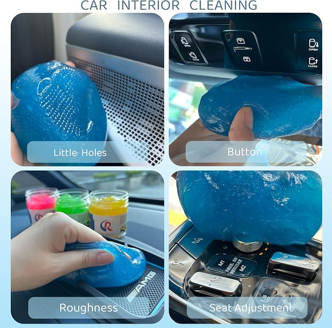 2-Pack Car Cleaning Gels Car Interior Cleaner Putty Slime Auto Detailing Tools - Image 2