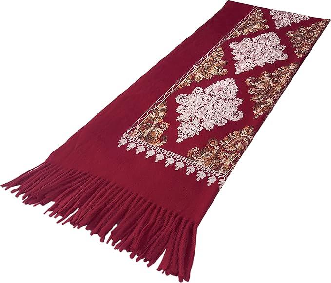 Urban CoCo Women's Embroidered Tassel Long Shawl Oversize Scarf Wraps for Women