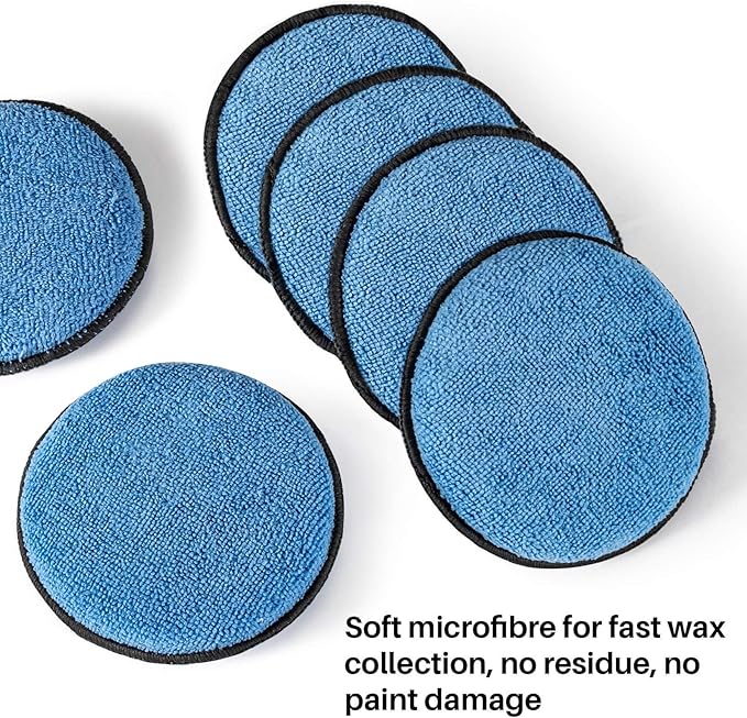 Sukh 12 Pack Microfiber Foam Car Wax Applicator Pad - Image 7