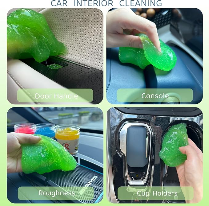 4-Pack Car Cleaning Gels Car Interior Cleaner Putty Slime Auto Detailing Tools - Image 9