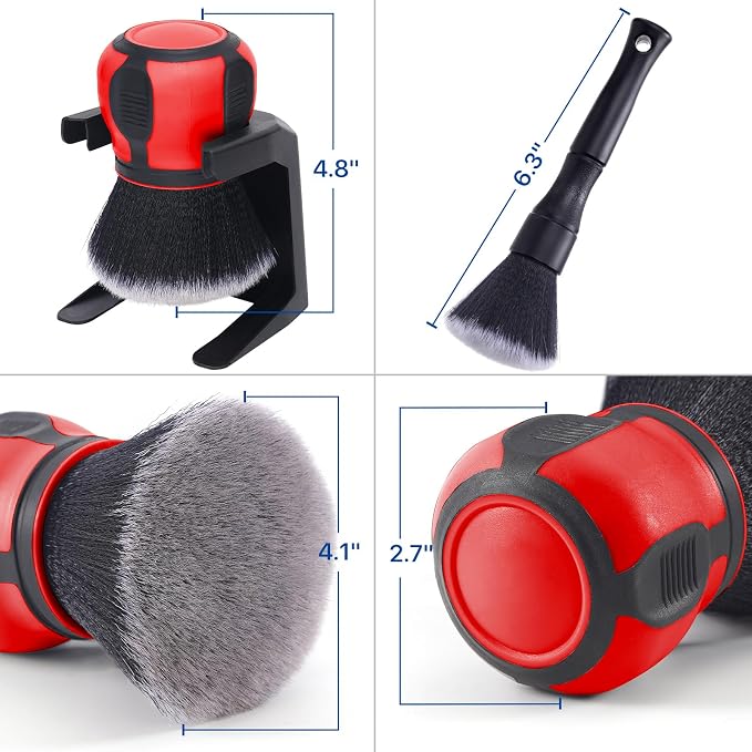Car Ultra Soft Bristles Detailing Brushes, Curveball XL Synthetic Brushes - Image 3