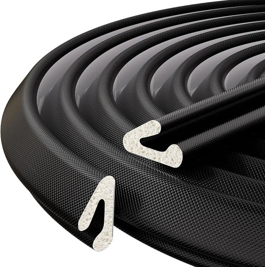 V-Shaped Weather Stripping Door Seal, 52.5FT Draft Stopper by VANNESSE