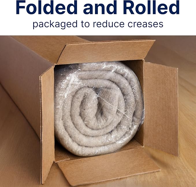 RUGPADUSA - Eco-Plush - 10'x13' - 1/2" Thick - 100% Felt - Luxurious Cushioned - Image 8